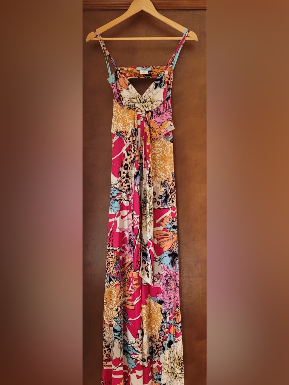 Marciano Multicolor Floral & Animal Print Maxi Skirt — Pink Mix